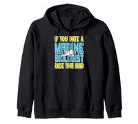 If You Date Marine Biologist Raise Your Hand Zip Hoodie