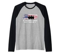 If You Didn’t Serve Don’t Rename Veterans Day American Flag Raglan Baseball Tee