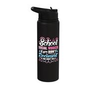 If You Didn't Document - School Social Worker Stainless Steel Insulated Water Bottle