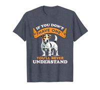 If You Don't Have You'll Never Understand Jack Russell Retro T-Shirt, Men, Heather Blue, Small