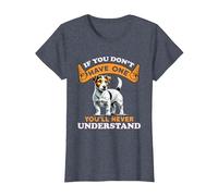 If You Don't Have You'll Never Understand Jack Russell Retro T-Shirt, Women, Heather Blue, Small