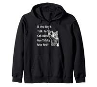 If You Don't Talk To Your Cat About Gun Safety Who Will tees Zip Hoodie