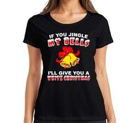 If You Jingle My Bells Funny Bell Women's T-Shirt, black, L