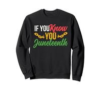 If You Know You Juneteenth 1865 Black History Freedom Day Sweatshirt