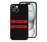 If You Lick It,It Will Cum Funny Protective Case Lightweight Phone Cover Compatible With iPhone 15/15 Plus/15 Pro/15 Pro Max Funny Protector