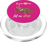 If You Love Me Let Me sleep cute easterbunny sleeps PopSockets PopGrip for MagSafe