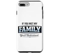 If You Met My Family You'd Understand Funny Saying Case for iPhone 7 Plus/8 Plus