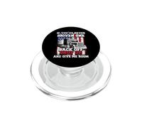 If You Never Driven One Big-Rig Trucker Fathers Day Usa Flag PopSockets PopGrip for MagSafe