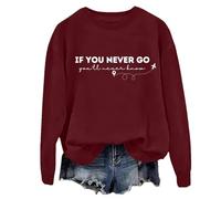 If You Never Go You'll Never Know Sweatshirt, If You Never Go You'll Never Know Shirt, Traveler Shirt, Unisex Claret