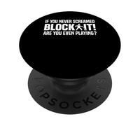 If You Never Screamed Block It Shuffleboard Player PopSockets Adhesive PopGrip