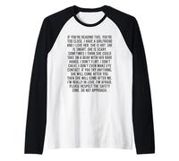 If You’re Reading This You’re Too Close Raglan Baseball Tee