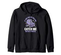 If You See Me Falling Catch Me With A Photo Skating Humor Zip Hoodie