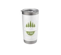 If You See Me Hugging A Tree | Funny Logging Woodworker Joke Stainless Steel Insulated Tumbler