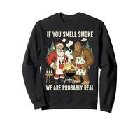 If You Smell Smoke We Are Probably Here Funny BBQ Sweatshirt