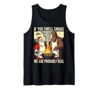 If You Smell Smoke We are Probably Here Funny BBQ Tank Top