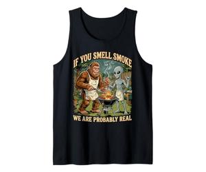 If You Smell Smoke We are Probably Here Funny BBQ Tank Top