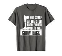 If You Stare at The Stub Hard Enough Maybe It Will Grow Back T-Shirt, Men, Asphalt Grey, XX-Large