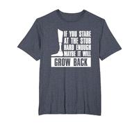 If You Stare at The Stub Hard Enough Maybe It Will Grow Back T-Shirt, Men's Big and Tall, Heather Blue, 5X Tall