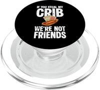 If You Steal My Crib Were Not Friends Cribbage Game Player PopSockets PopGrip for MagSafe