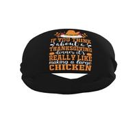 If You Think About A Thanksgiving Dinner It'S Really Like Making A Large Chicken Men Women Headband Non-Slip Sweatband Moisture Wicking Sports Headband For Running Gym Exercise Workout