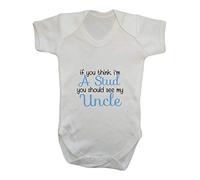 If You Think I'm a Stud You Should See My Uncle Baby Grow Vest, 0-3 Months, White
