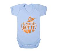 If You’ve Got It Haunt It Halloween Statement Baby Grow Vest, 3-6 Months, Pastel Blue