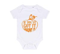 If You’ve Got It Haunt It Halloween Statement Baby Grow Vest, 6-12 Months, White