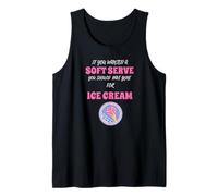 If You Want A Soft Serve Go Get Ice Cream Funny Volleyball Tank Top
