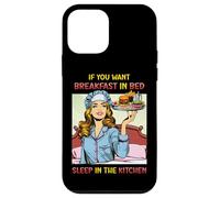 If You Want Breakfast in Bed Sleep in the Kitchen Retro Fun Case for iPhone 12 mini