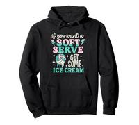 If You Want Soft Serve Go Get Ice Cream Volleyball Lover Pullover Hoodie
