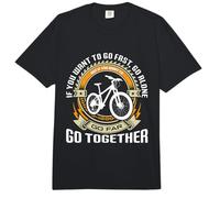 If You Want to Go First Go Alone Biking MTB Mountain Bike Comfort Colors Adult Heavyweight T-Shirt