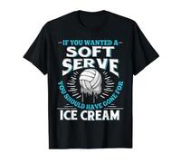 If You Wanted a Fun Soft Serve Volleyball Player Value Graphic T-Shirt, Men, Black, M
