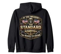If You Weaken The Standard To Accommodate Incompetence USA Zip Hoodie