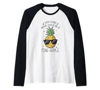 If You were A Fruit You'd Be A Fine-Apple Raglan Baseball Tee
