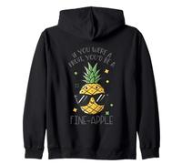 If You Were A Fruit You'd Be A Fine-Apple Zip Hoodie