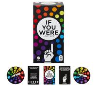 Mattel Games, If You Were a Party, Game for Adults, UK English Version, with Ridiculous Questions & Finger Voting with Cards & Spinners for 3-8 Players, JCT08