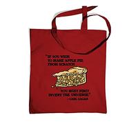 If You Wish To Make Apple Pie Tote Bag - Cranberry One Size Tote Bag