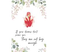 If Your Dreams Don't Scare You, They Are Not Big Enough -A 6x9 notebook, journal, diary- 100 lined pages