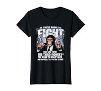 If You're Going Fights Like Youre The Third Monkey Christian T-Shirt, Women, Black, Small