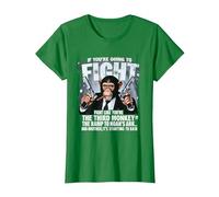 If You're Going Fights Like Youre The Third Monkey Christian T-Shirt, Women, Kelly Green, Medium