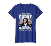 If You're Going Fights Like Youre The Third Monkey Christian T-Shirt, Women, Royal Blue, 3X-Large
