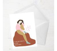 If You're Going Through Hell Keep Going Greetings Card - Large Card