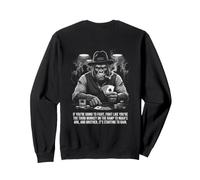 If You're Going to Fight Third Monkey Chimp (ART ON BACK) Sweatshirt