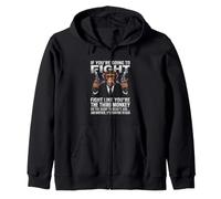 If You're Going to Fight Third Monkey Chimp Zip Hoodie
