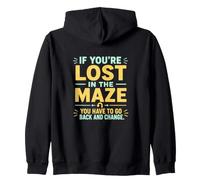 If You're Lost In The Maze Inspirational Quote Vintage Zip Hoodie