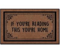 If You're Reading This You're Home Entryway Rugs Indoor Non Slip, Extra Large Fall Door Mat Outdoor Drying Quickly Outside Rubber Door Mats_20 x 32 Inches