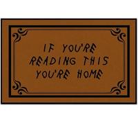 If You're Reading This You're Home Fall Door Mat Indoor Washable, Thin Door Mats for Inside Entry Dirt Out Fall Doormats for Outdoor Entrance Home Large_16 x 24 Inches