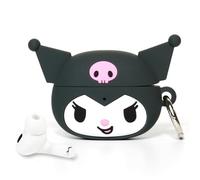 iFace AirPods Pro 2 Case [Hello Kitty and Friends] Compatible with AirPods 2nd Gen Pro - Cute Silicone Protective Cover [Carabiner Clip Included] [Wireless Charging Compatible] - Kuromi