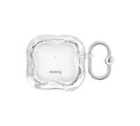 iFace BeBling 2 [Compatible with AirPods 4] 3D Water Ripple Wave Case - Clear Glossy Translucent Design Fluid Texture Shockproof Protection Stylish Gift for Trendsetters - Clear