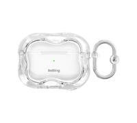 iFace BeBling 2 [Compatible with AirPods Pro 2/1] 3D Water Ripple Wave Case - Clear Glossy Translucent Design Fluid Texture Shockproof Protection Stylish Gift for Trendsetters - Clear